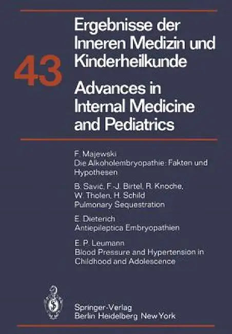 Advances in Internal Medicine and Pediatrics/Ergebnisse Der Inneren Medizin Und Kinderheilkunde by P. Frick