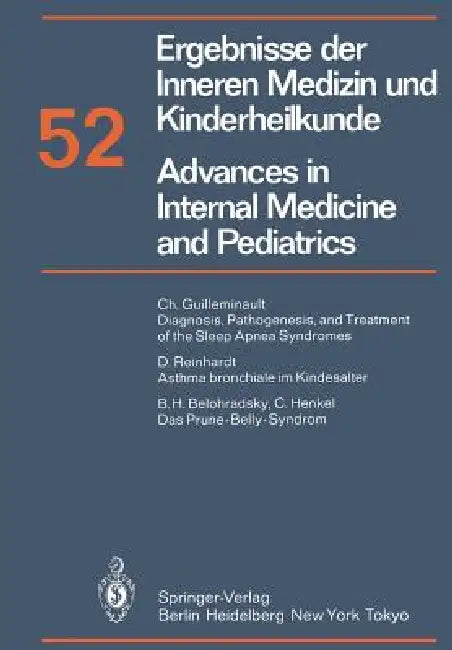 Ergebnisse Der Inneren Medizin Und Kinderheilkunde / Advances in Internal Medicine and Pediatrics by P. Frick, G. -A Von Harnack, K. Kochsiek