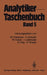 Analytiker-Taschenbuch by Wilhelm Fresenius, Helmut Günzler, Walter Huber