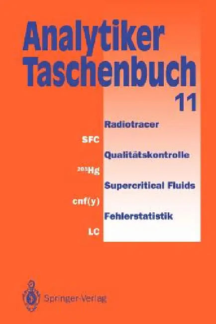 Analytiker-Taschenbuch by Helmut Günzler, Rolf Borsdorf, Klaus Danzer