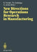 New Directions for Operations Research in Manufacturing: Proceedings of a Joint Us/German Conference, Gaithersburg, Maryland, Usa, July 30-31, 1991 by Günter Fandel