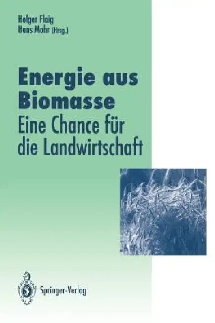 Energie Aus Biomasse: -- Eine Chance Für Die Landwirtschaft by Holger Flaig, Hans Mohr