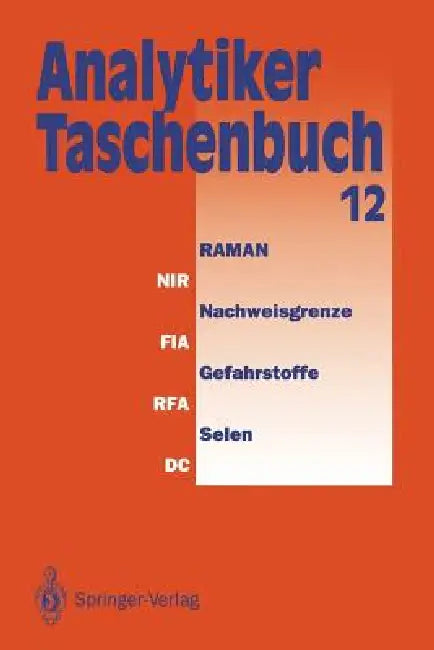 Analytiker-Taschenbuch by Helmut Günzler, Rolf Bordsorf, Klaus Danzer