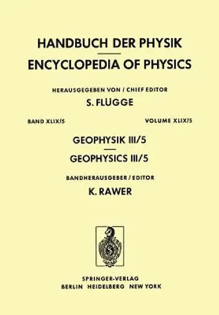 Geophysik III / Geophysics III: Teil V / Part V by Ja L. Al'pert