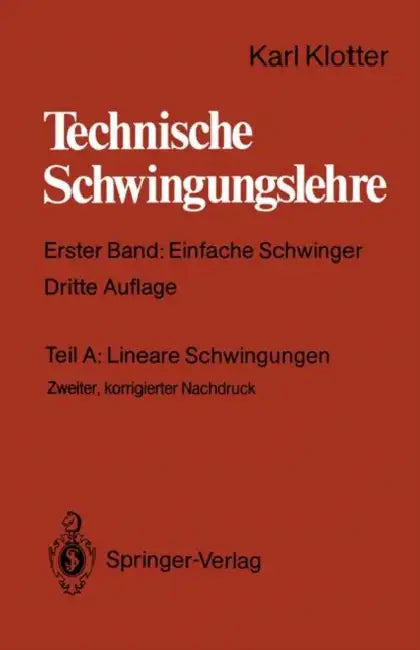 Lineare Schwingungen by Günter Benz