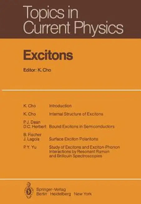 Excitons by K. Cho
