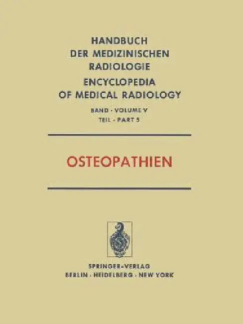 Osteopathien by S. Bosnjakovic-Büscher, L. Diethelm, H. H. Ellegast