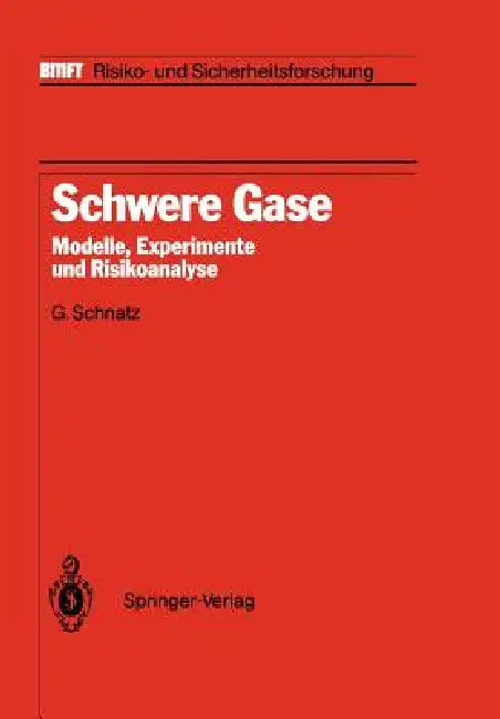 Schwere Gase: Modelle, Experimente Und Risikoanalyse by G. Schnatz, S. Hartwig