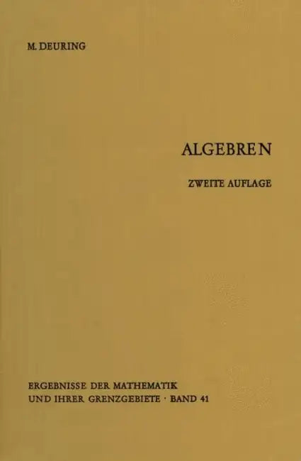 Algebren by Max Deuring
