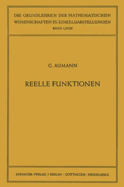 Reelle Funktionen by Georg Aumann