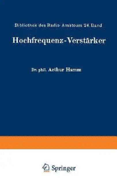Hochfrequenz-Verstärker by Arthur Hamm, Eugen Nesper