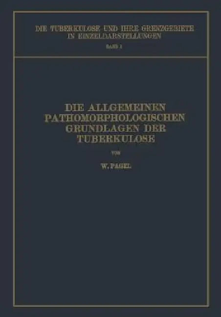 Die Allgemeinen Pathomorphologischen Grundlagen Der Tuberkulose by W. Pagel, L. Brauer, H. Ulrici