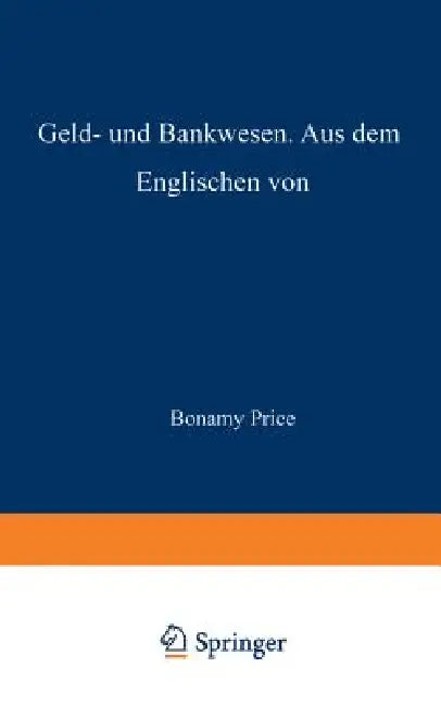 Geld- Und Bankwesen by Na Price, Na Brefeld