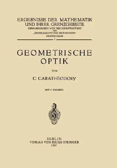 Geometrische Optik by Constantin Carathaeodory