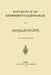 Einführung in Die Experimentalzoologie by Bernhard Dürken