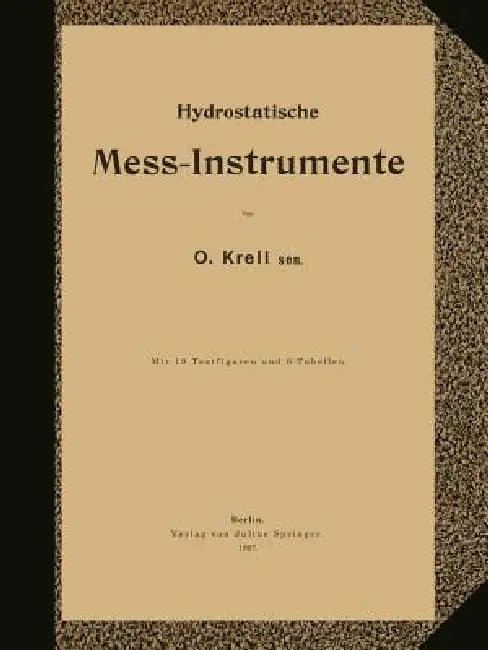 Hydrostatische Mess-Instrumente by Na Krell