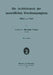 Die Architekturen Der Menschlichen Knochenspongiosa: Atlas Und Text by Hermann Triepel