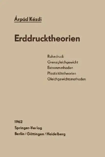 Erddrucktheorien by Arpad Kezdi