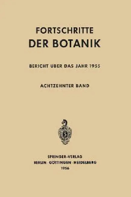 Bericht Über Das Jahr 1955 by Erwin Bünning, Ernst Gäumann