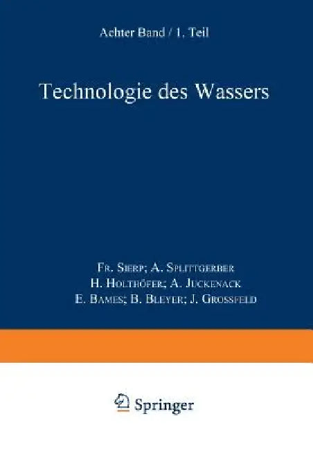 Wasser Und Luft by Fr Sierp, A. Splittgerber, H. Holthöfer