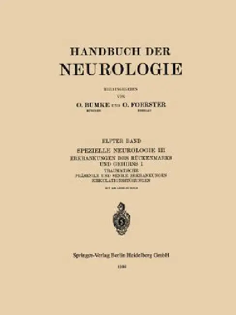 Traumatische Präsenile Und Senile Erkrankungen Zirkulationsstörungen by E. Grünthal, Fr Hiller, O. Marburg