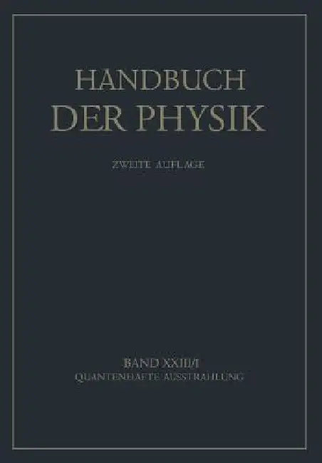 Quantenhafte Ausstrahlung by W. De Groot, R. Ladenburg, W. Noddack
