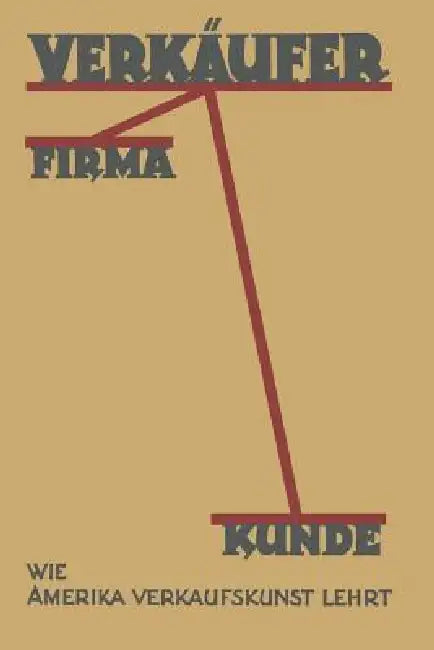 Verkäufer, Firma, Kunde: Wie Amerika Verkaufskunst Lehrt by Kurt Th Friedlaender