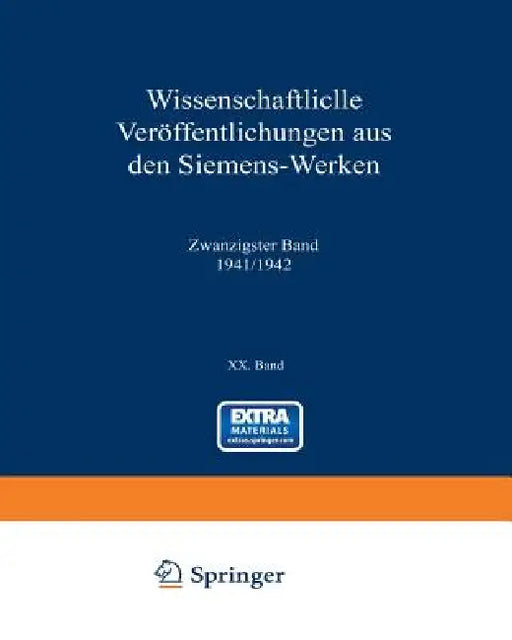 Wissenschaftliche Veröffentlichungen Aus Den Siemens-Werken by Hanns Benkert, Rudolf Bingel, Eelco Bisschop