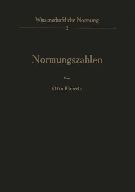 Normungszahlen by O. Kienzle