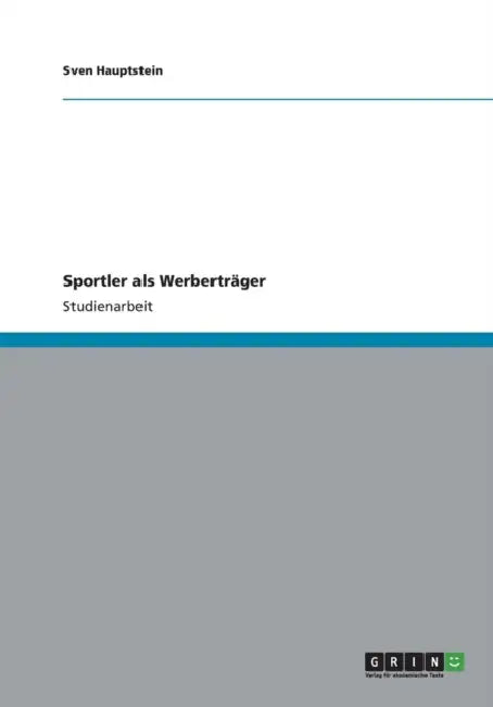Sportler ALS Werbertrager by Sven Hauptstein