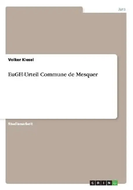 EuGH-Urteil Commune de Mesquer by Kiesel, Volker