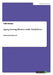Aging Among Women with Disabilities: Dissertation Proposal by Faith Kamau