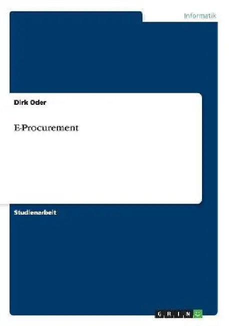 E-Procurement by Oder, Dirk