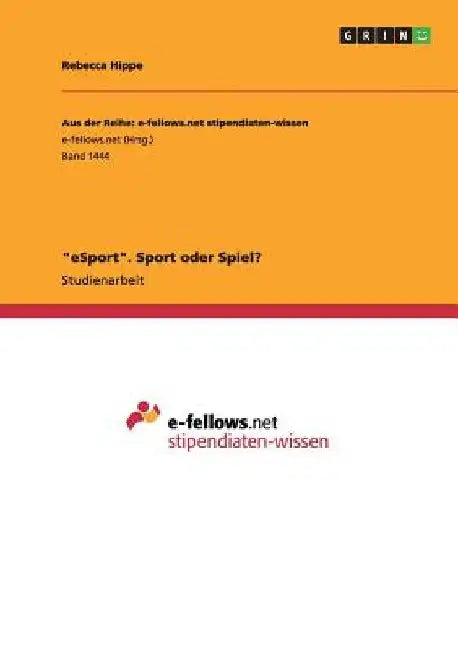"eSport". Sport oder Spiel? by Anonymous