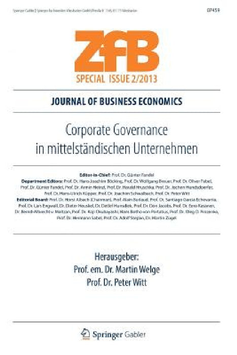 Corporate Governance in Mittelständischen Unternehmen by Martin Welge, Peter Witt