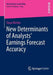 New Determinants of Analysts' Earnings Forecast Accuracy by Tanja Klettke