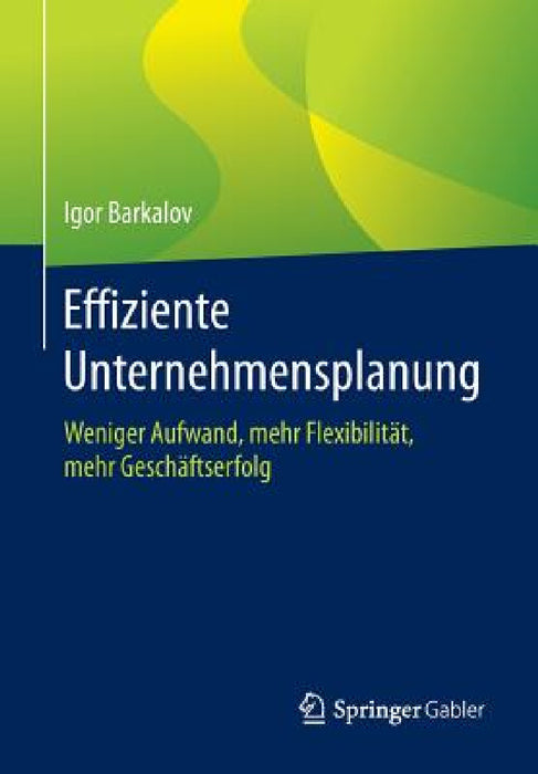 Effiziente Unternehmensplanung: Weniger Aufwand, Mehr Flexibilität, Mehr Geschäftserfolg by Igor Barkalov