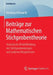 Beiträge Zur Mathematischen Stichprobentheorie: Statistische Modellbildung Mit Stichprobendesigns Und Anderen Morphismen by Henning Höllwarth
