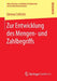 Zur Entwicklung Des Mengen- Und Zahlbegriffs by Simeon Schlicht
