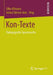 Kon-Texte: Pädagogische Spurensuche by Silke Allmann, Jorina Talmon-Gros