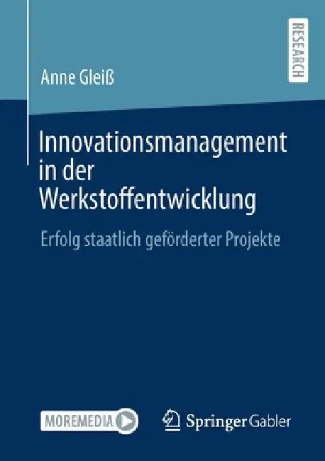 Innovationsmanagement in Der Werkstoffentwicklung: Erfolg Staatlich Geförderter Projekte by Anne Gleiß