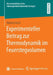 Experimenteller Beitrag Zur Thermodynamik Im Feuerstegvolumen by Markus Koch