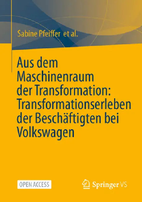 Aus Dem Maschinenraum Der Transformation: Transformationserleben Der Beschäftigten Bei Volkswagen by Sabine Pfeiffer, Volker Baethge, Marco Blank