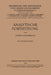 Analytische Fortsetzung by Ludwig Bieberbach