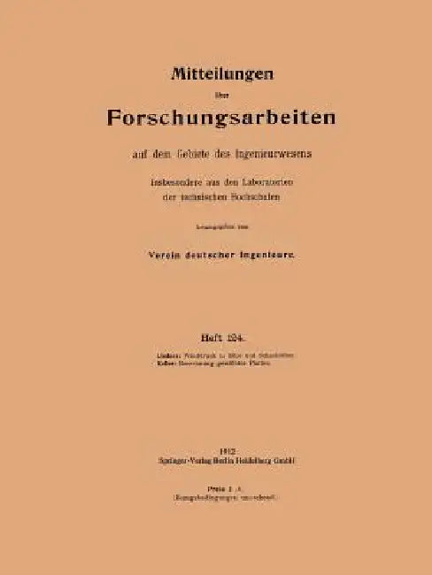 Winddruck in Silos Und Schachtöfen. Berechnung Gewölbter Platten by Georg Lindner, Huldreich Keller