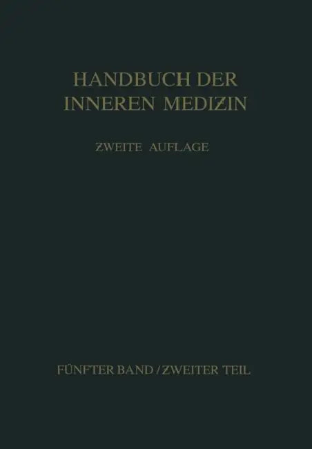 Erkrankungen Des Nervensystems by G. Von Bergmann, E. Billigheimer, R. Bing