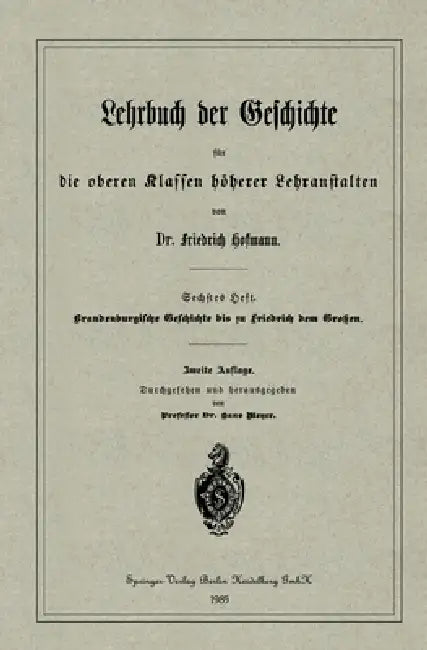 Brandenburgische Geschichte bis zu Friedrich dem Großen by Friedrich Hofmann