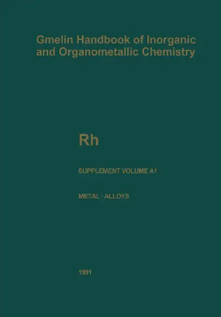 Rh Rhodium: Coordination Compounds with O- And N-Containing Ligands by G. R. Watts