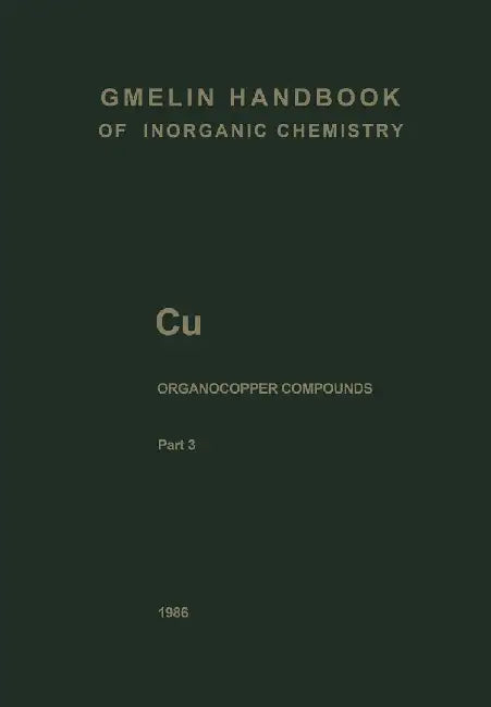 Cu Organocopper Compounds by Jürgen Faust