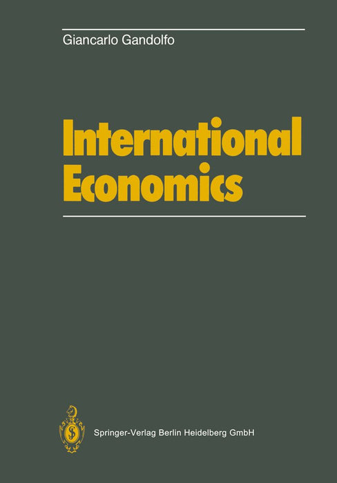 International Economics by G. Gandolfo